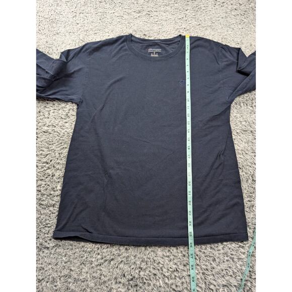 Champion Shirt Men Medium Blue Athleisure Casual Lounge Embroidered Long Sleeve - Picture 4 of 6